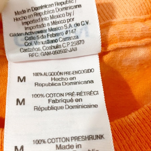 Gildan Cotton Keep Calm Go Orange Tee Shirt Reverse Tie Dye Syracuse University - Picture 6 of 6